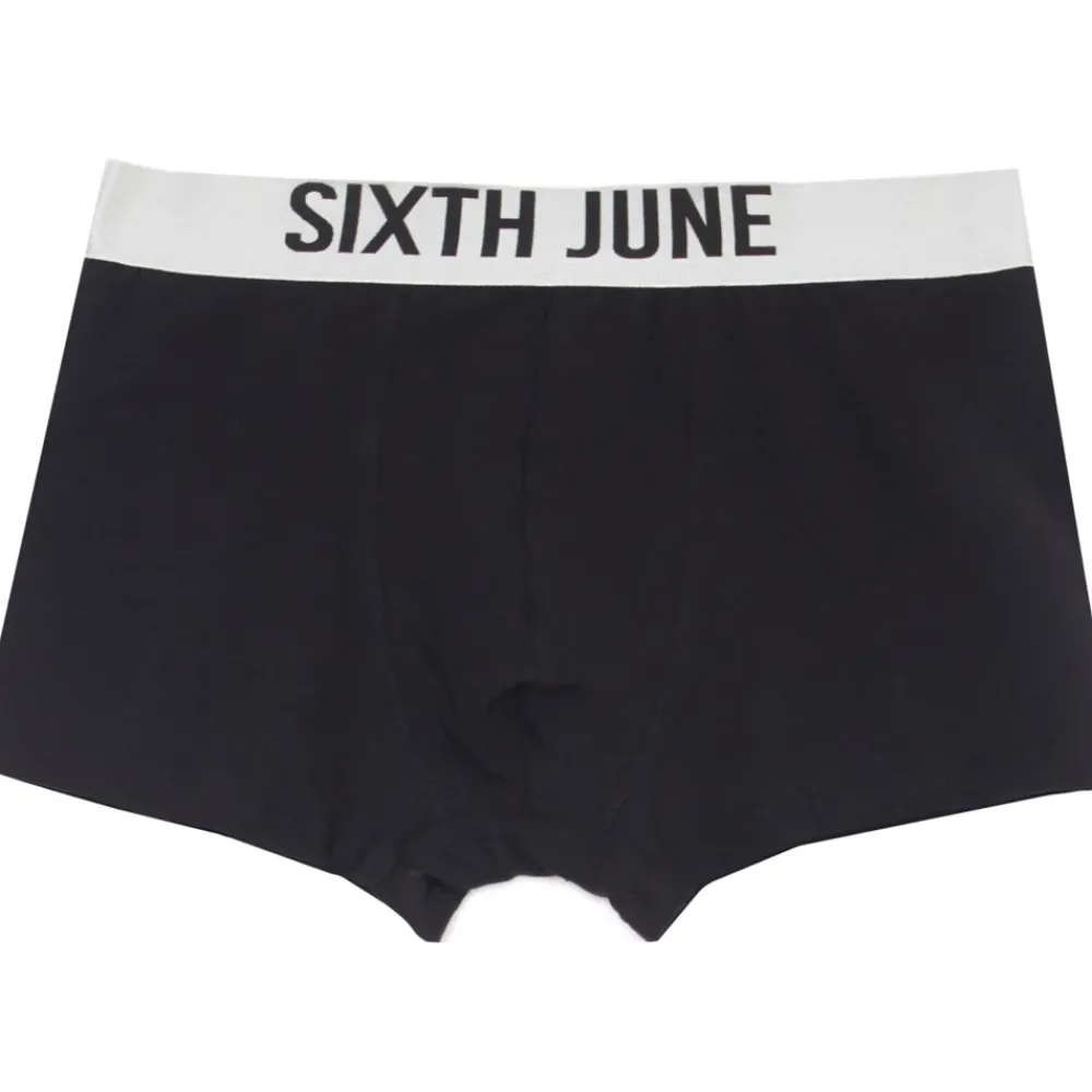 Homme Sixth June Sous Vêtements | Boxer Uni Texte Noir