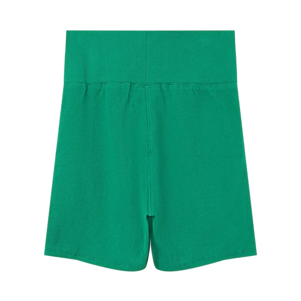 Femme Sixth June Shorts | Cycliste Court Cotele Logo Vert