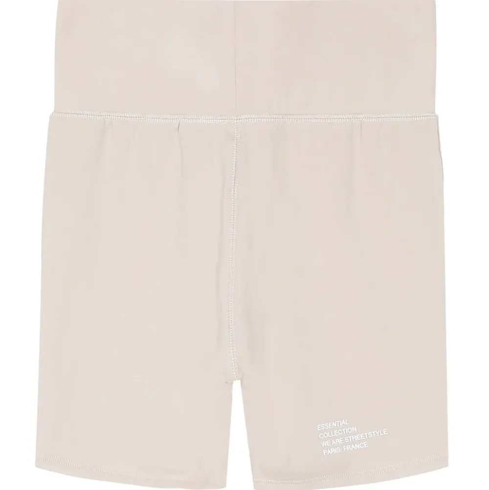 Femme Sixth June Shorts | Cycliste Court Logo Blanc Casse