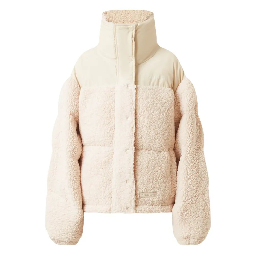 Femme Sixth June Manteaux | Doudoune Bi Matiere Sherpa Beige