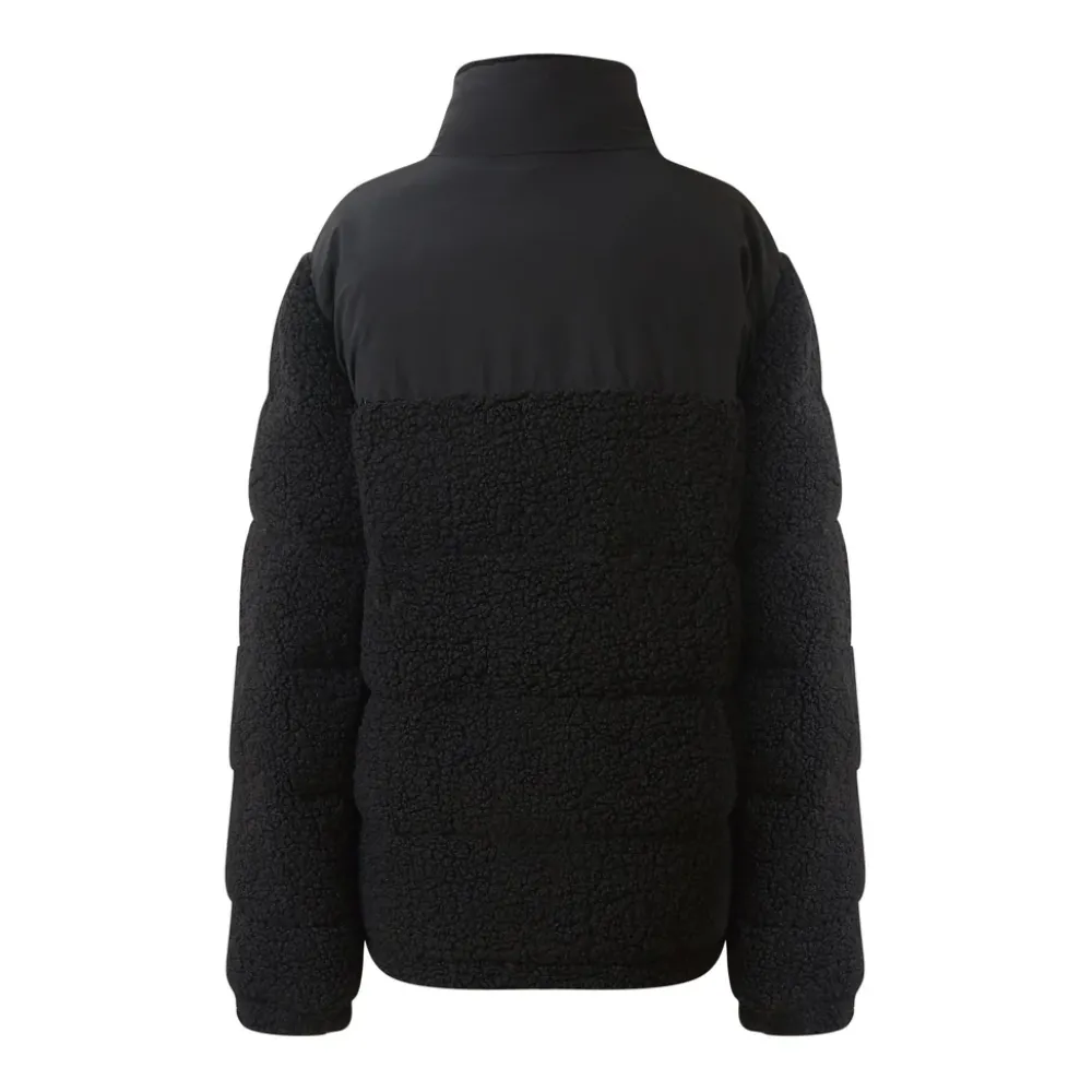 Homme Sixth June Manteaux | Doudoune Bi Matiere Sherpa Noir