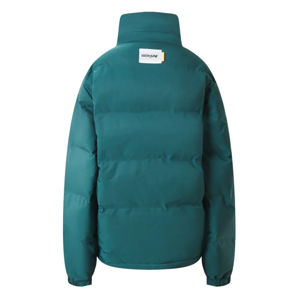 Homme Sixth June Manteaux | Doudoune Matelassee Logo Vert Fonce