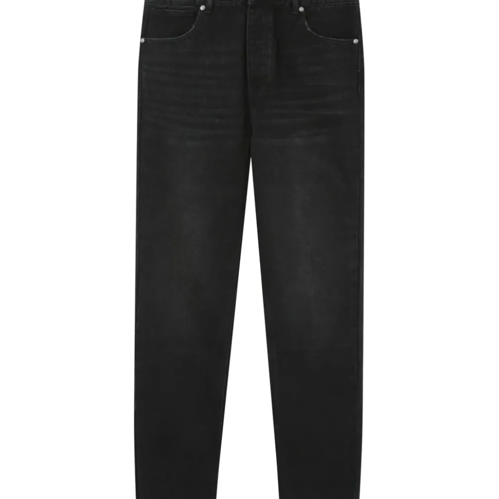 Homme Sixth June Pantalons | Jean Confort Uni Noir