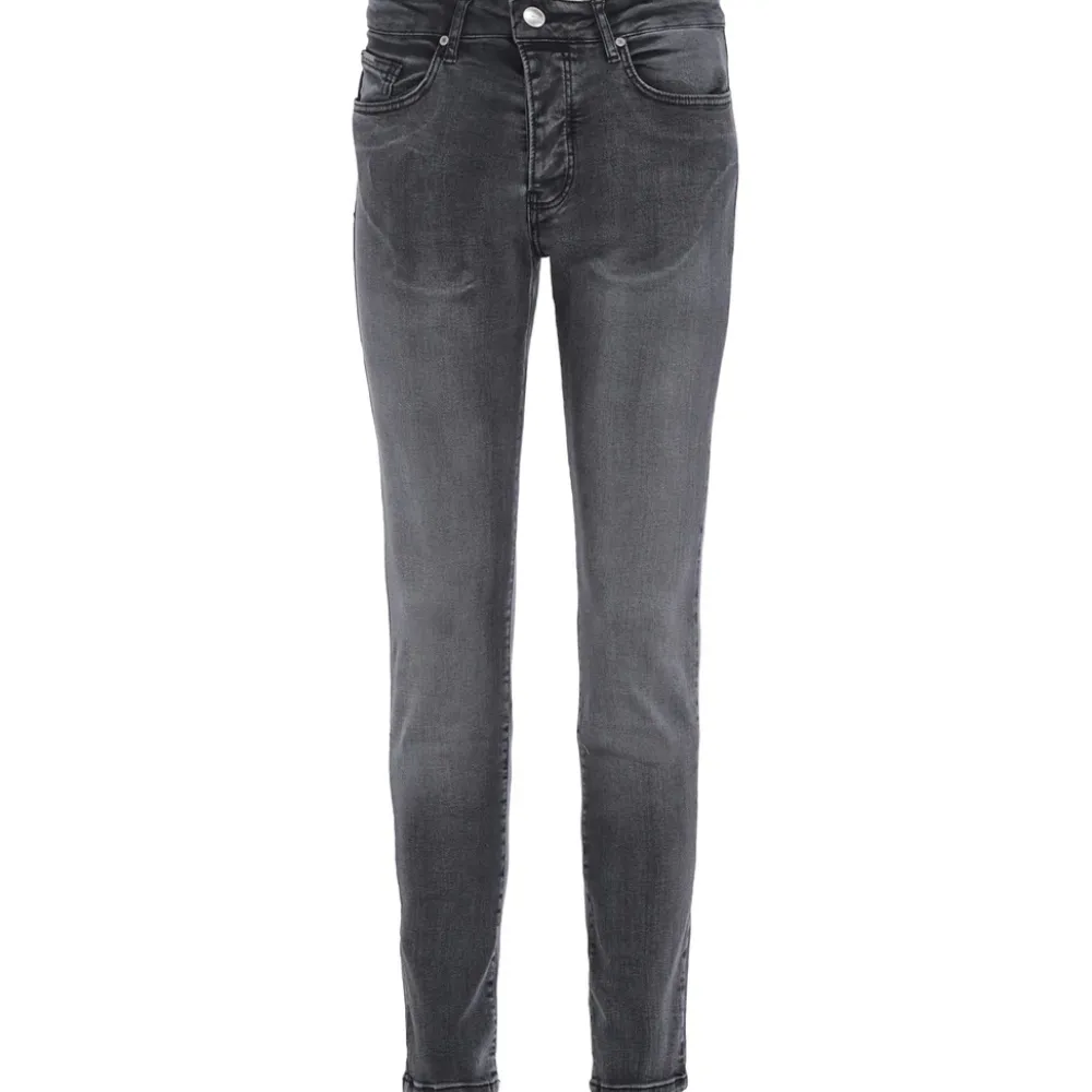 Homme Sixth June Pantalons | Jean Slim Delave Gris Fonce