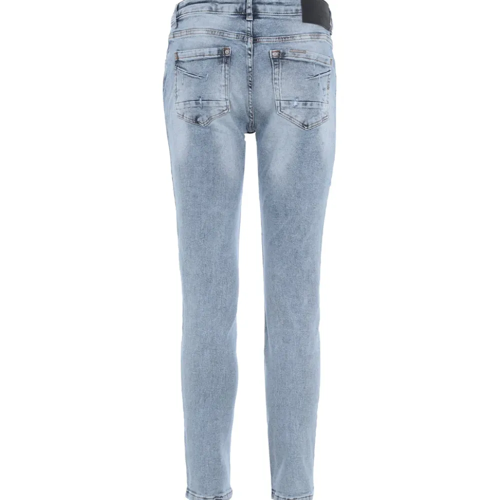 Homme Sixth June Pantalons | Jean Slim Destroy Delave Bleu Clair