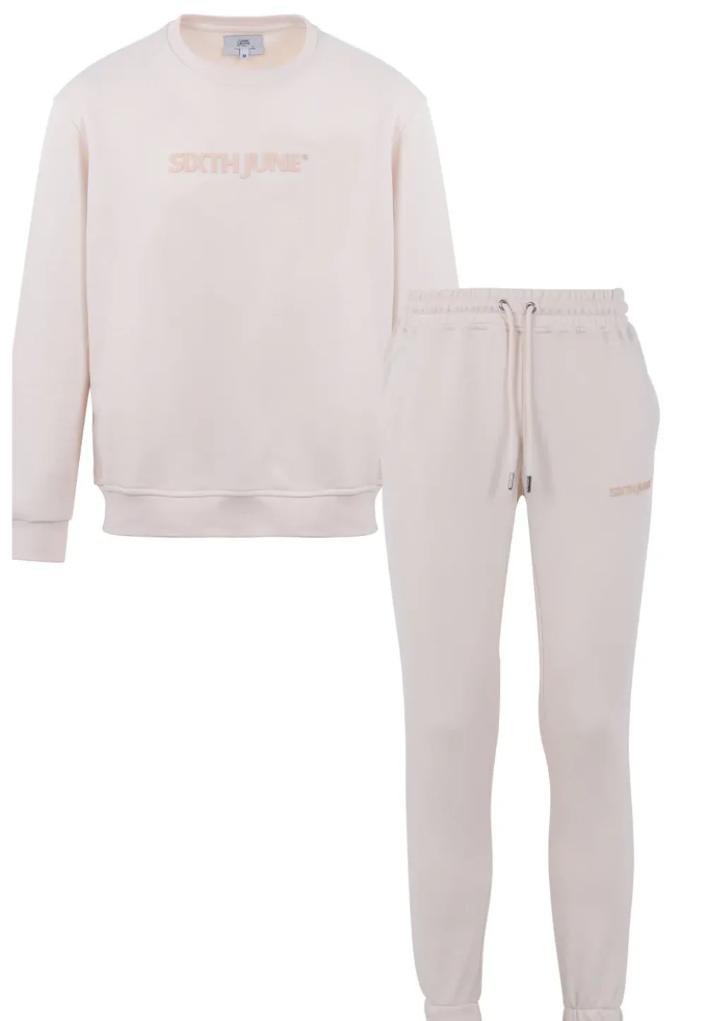 Homme Sixth June Ensembles | Jogging + Sweat Logo Gomme Beige Clair