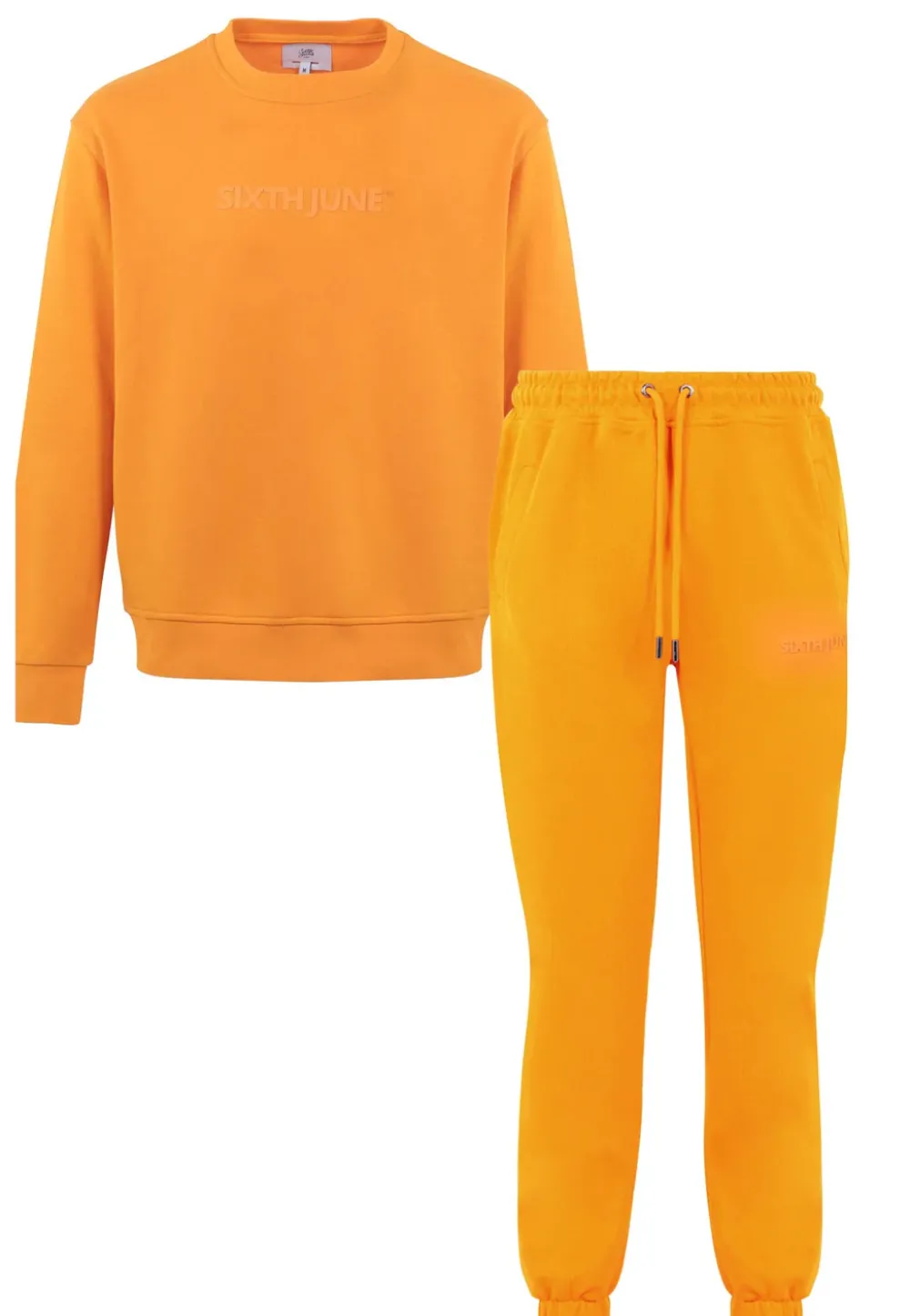 Homme Sixth June Ensembles | Jogging + Sweat Logo Gomme Orange