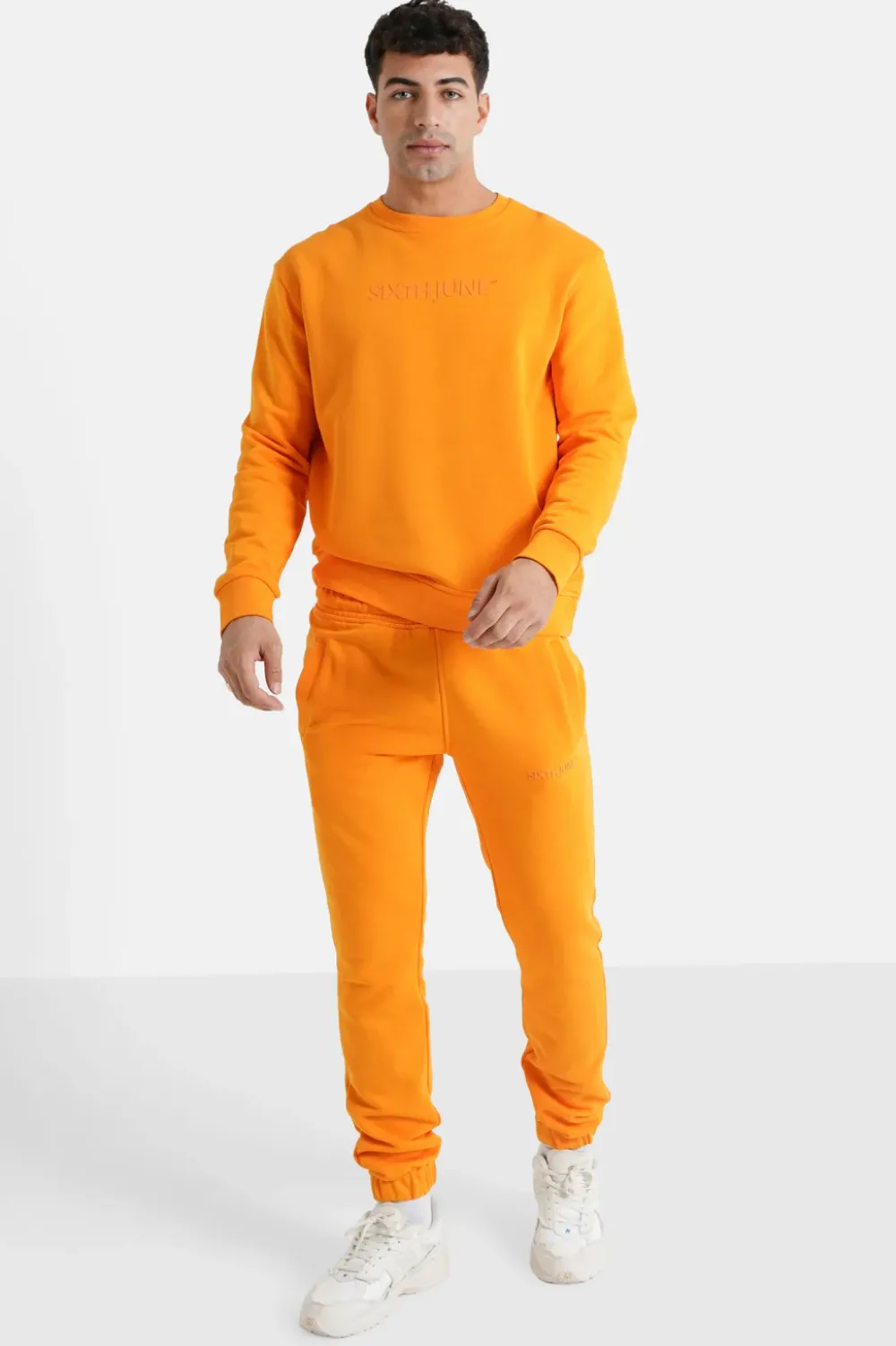 Homme Sixth June Ensembles | Jogging + Sweat Logo Gomme Orange