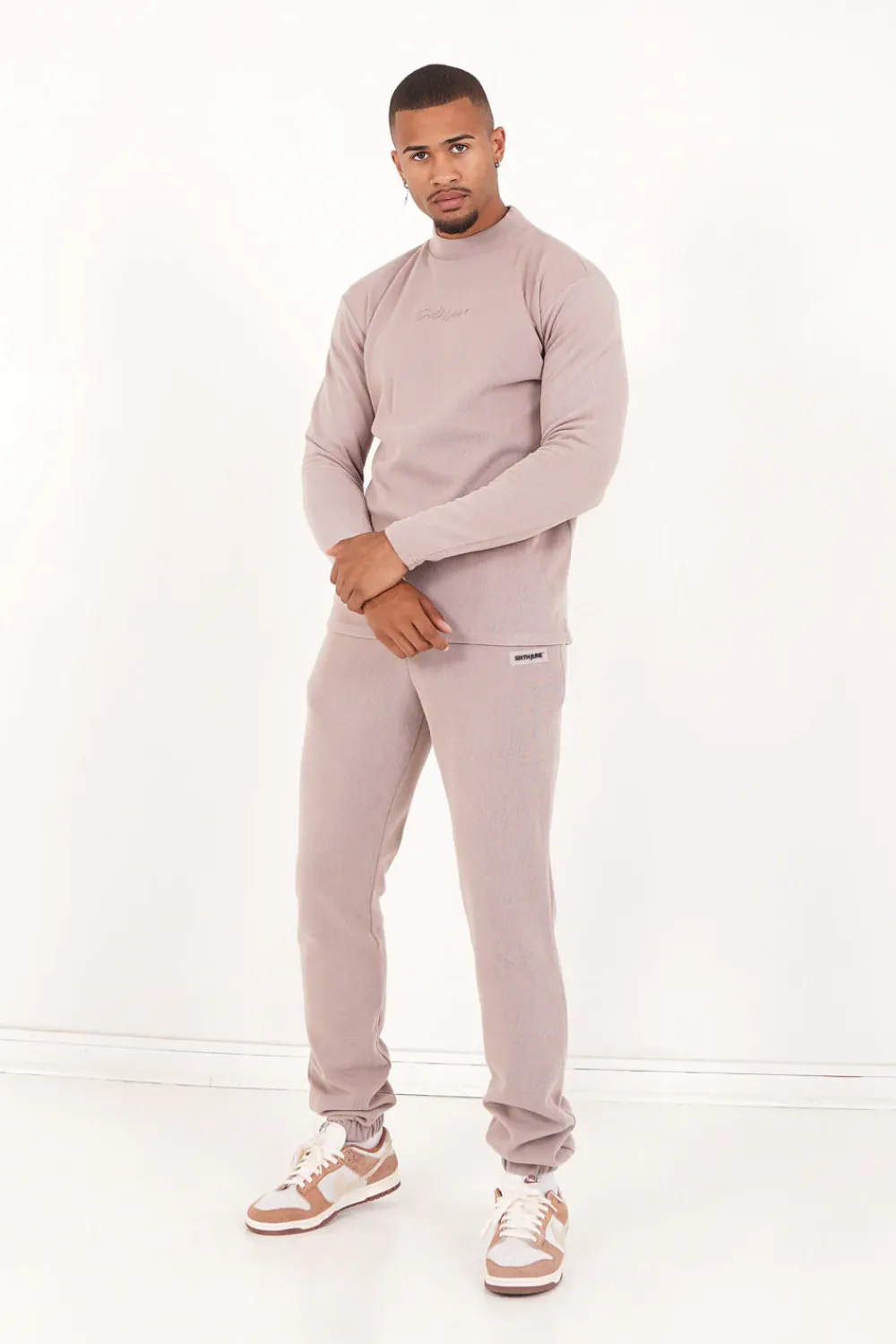 Homme Sixth June Pantalons | Jogging Cotele Cordon Beige Clair