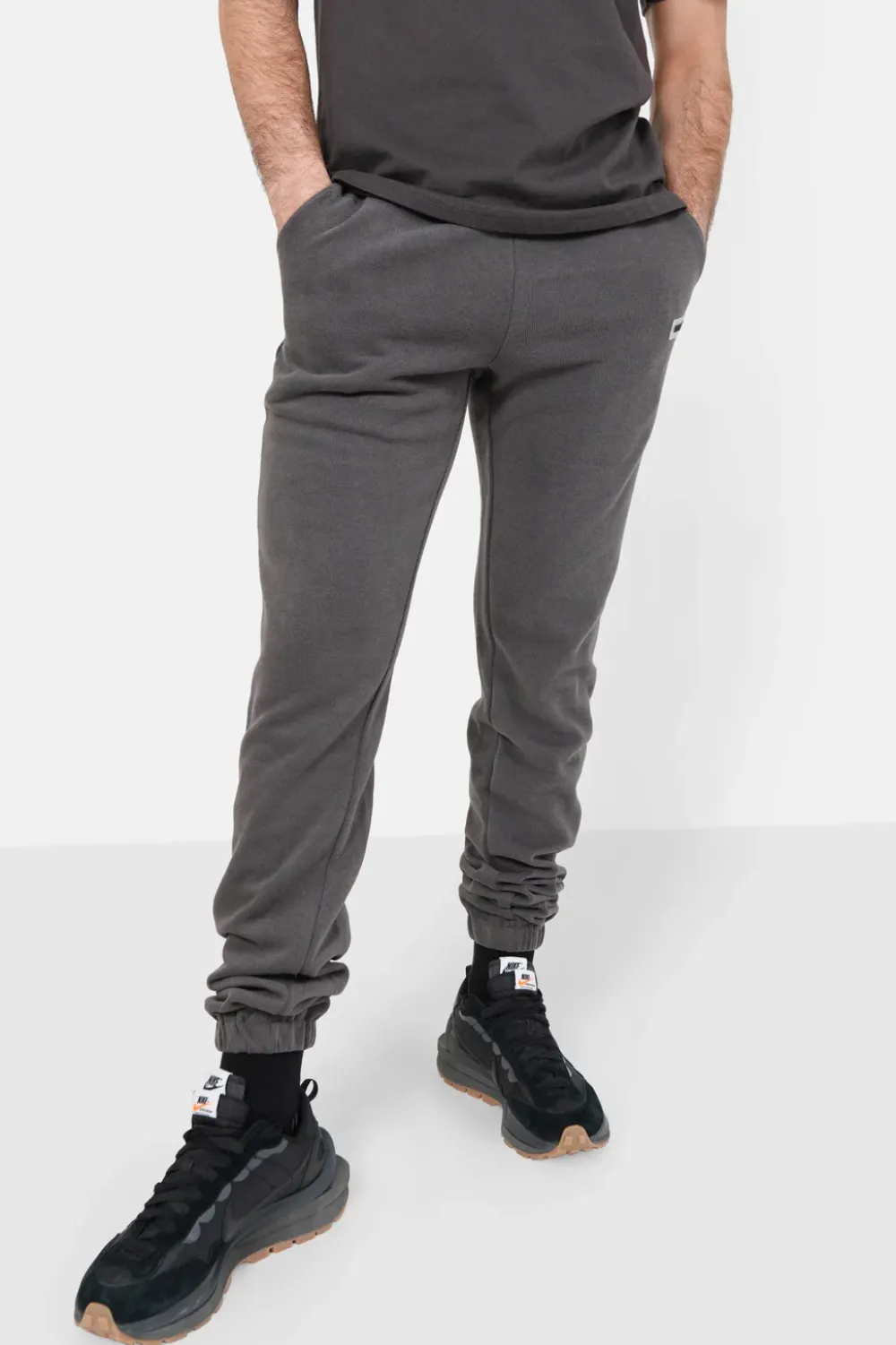 Homme Sixth June Pantalons | Jogging Cotele Cordon Gris Fonce