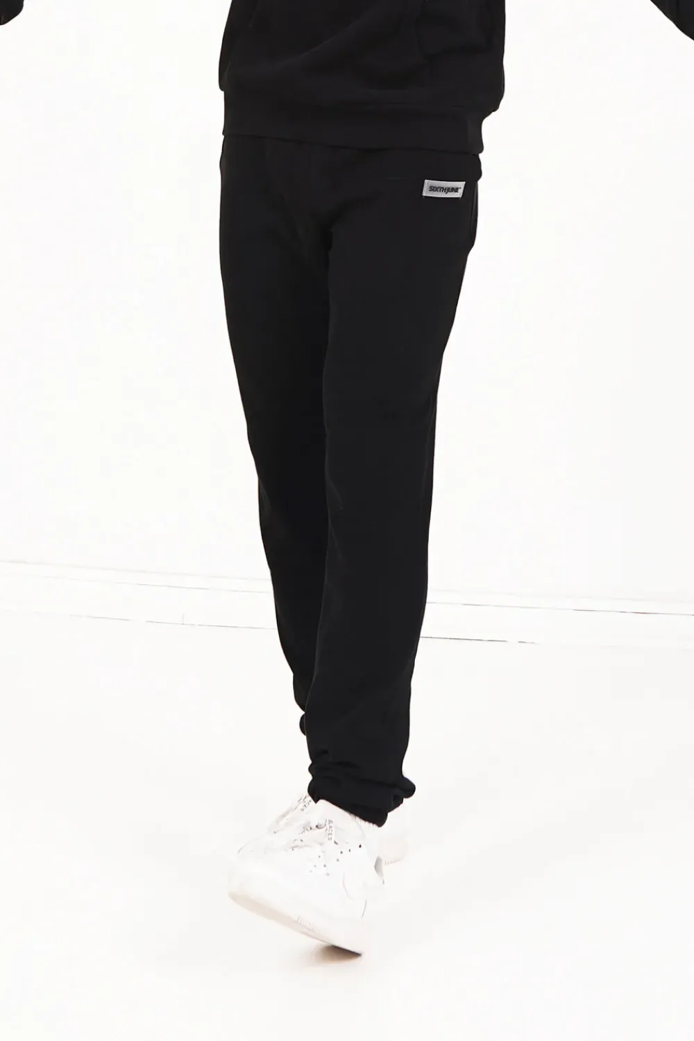 Homme Sixth June Pantalons | Jogging Cotele Cordon Noir