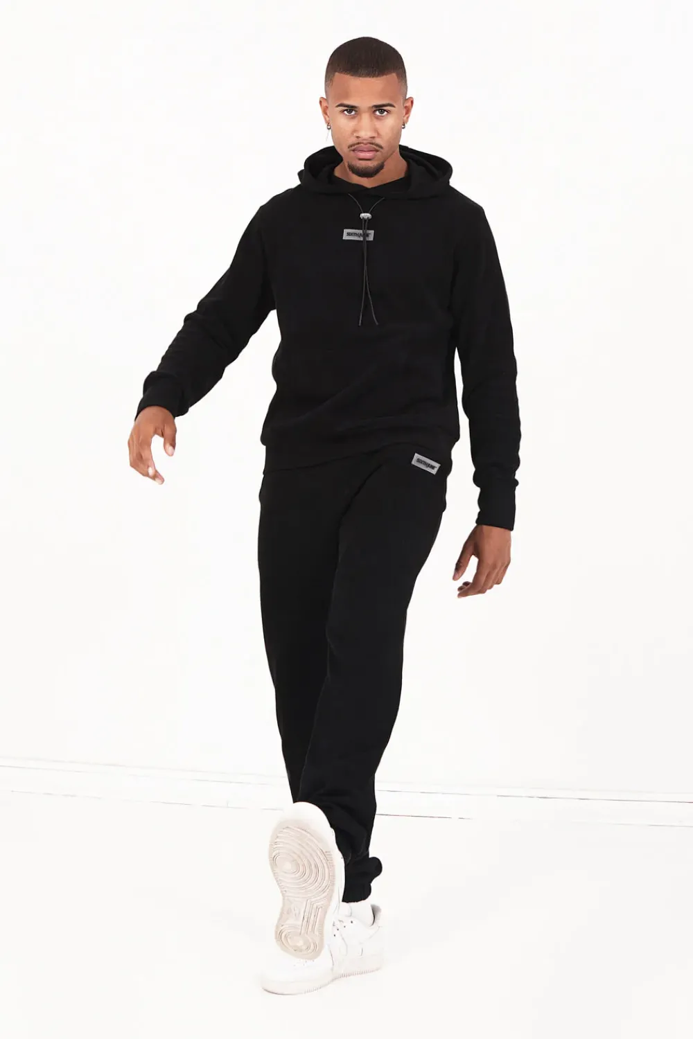 Homme Sixth June Pantalons | Jogging Cotele Cordon Noir