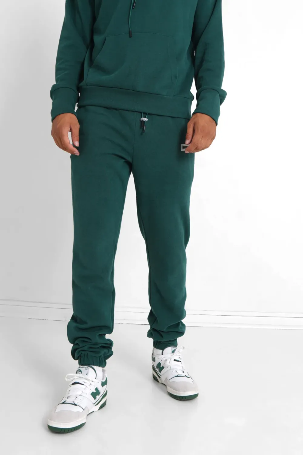 Homme Sixth June Pantalons | Jogging Cotele Cordon Vert Fonce