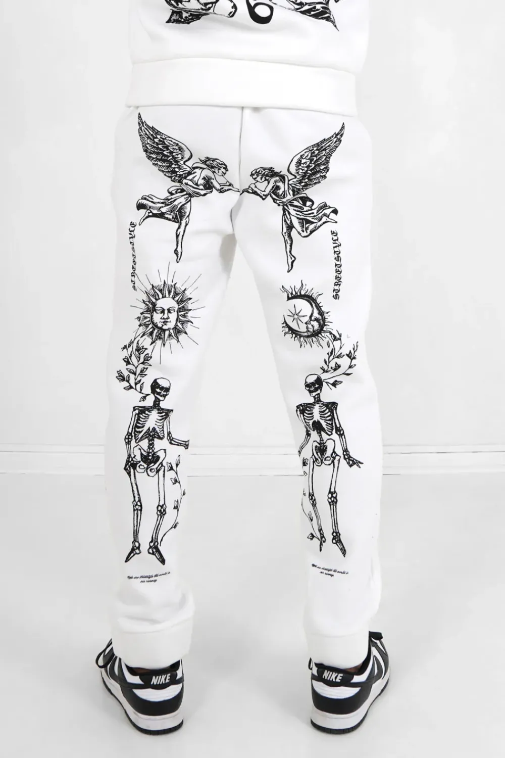 Homme Sixth June Pantalons | Jogging Imprimes Inspiration Tarot Blanc