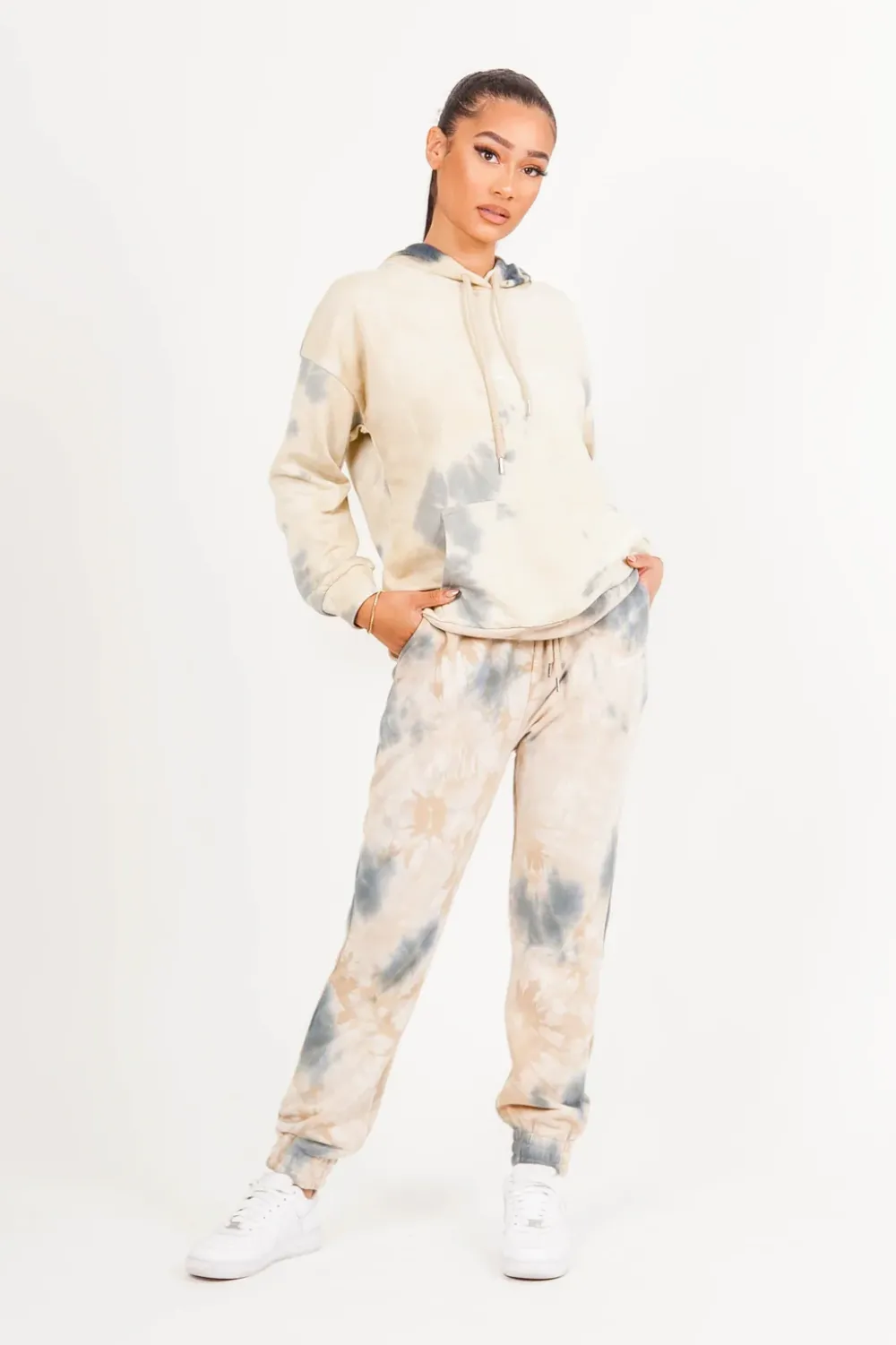 Femme Sixth June Pantalons | Jogging Tie Dye Limited Edition Beige