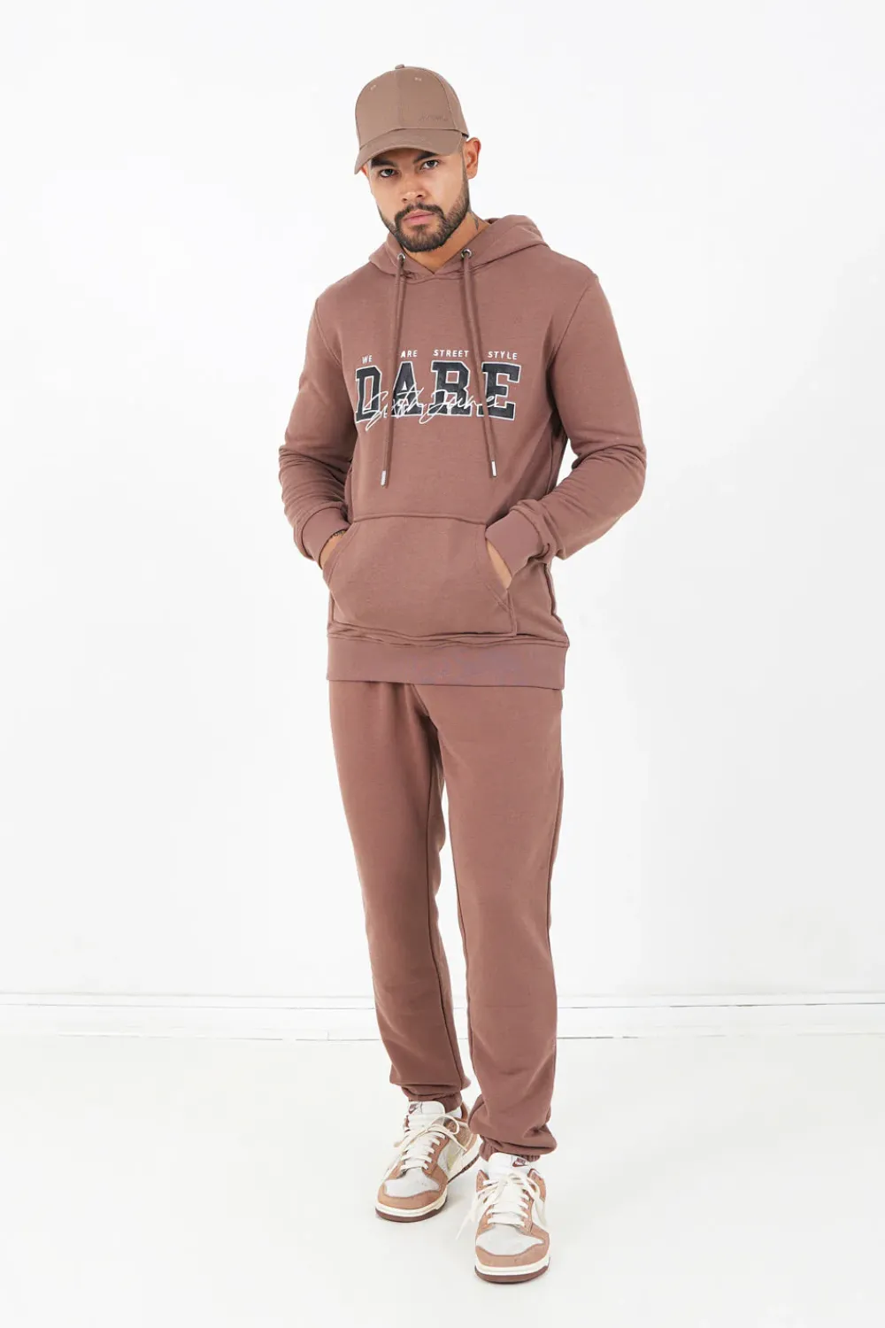 Homme Sixth June Pantalons | Logo Signature Jogging Marron