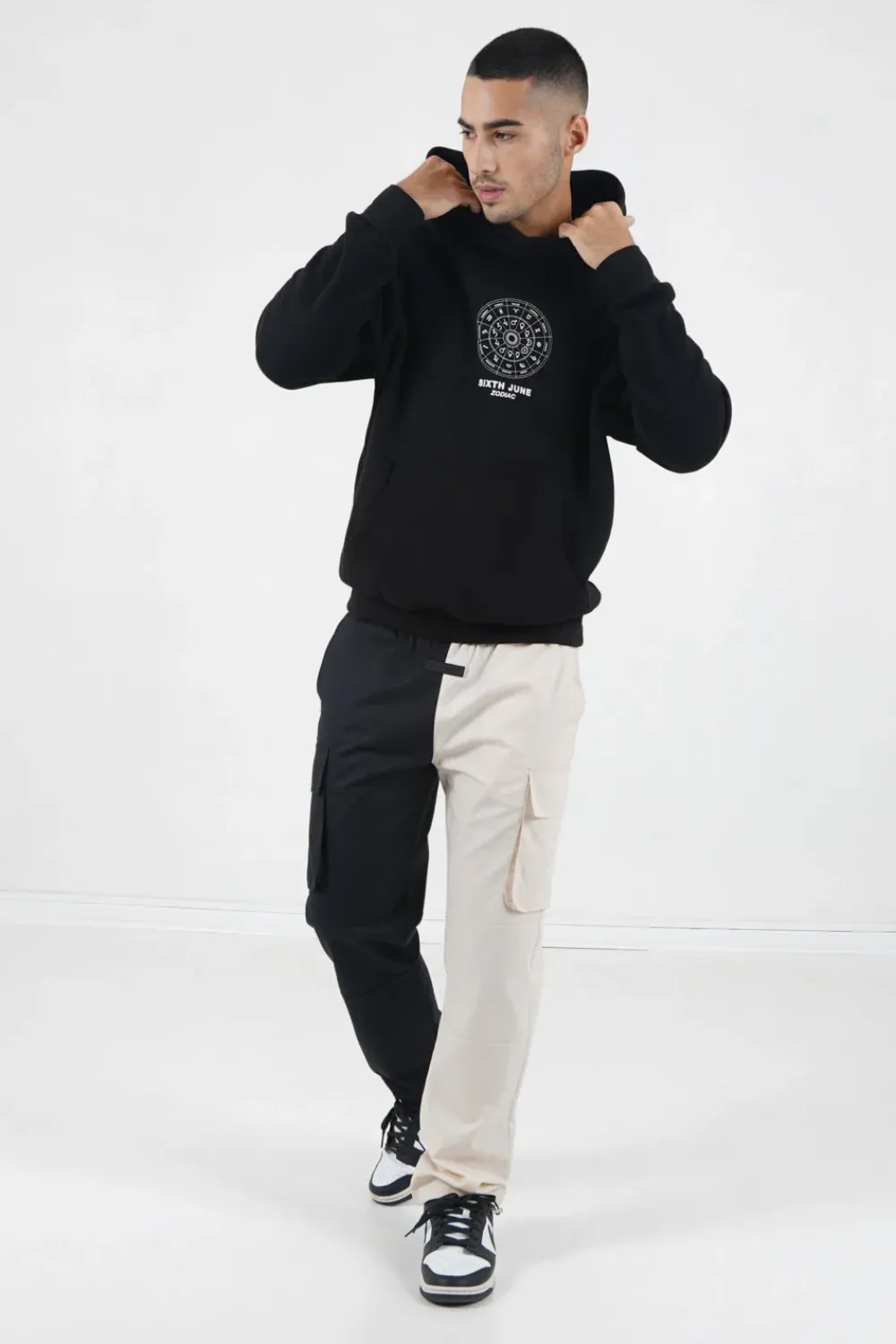 Homme Sixth June Pantalons | Pantalon Cargo Bicolore Poches Multicolore