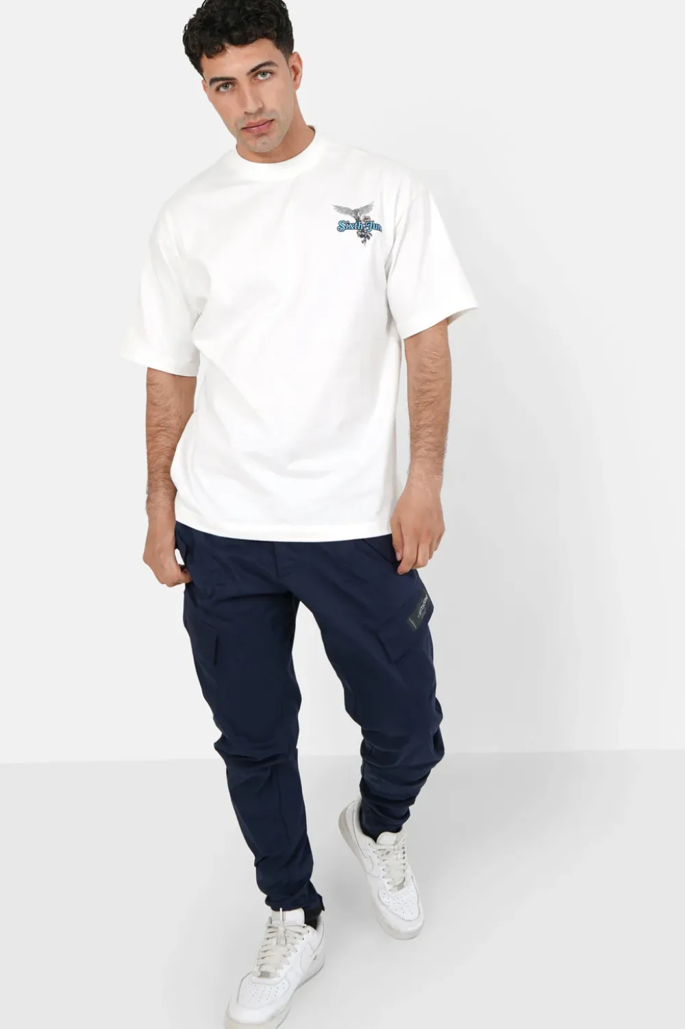 Homme Sixth June Pantalons | Pantalon Cargo Leger Bleu Fonce