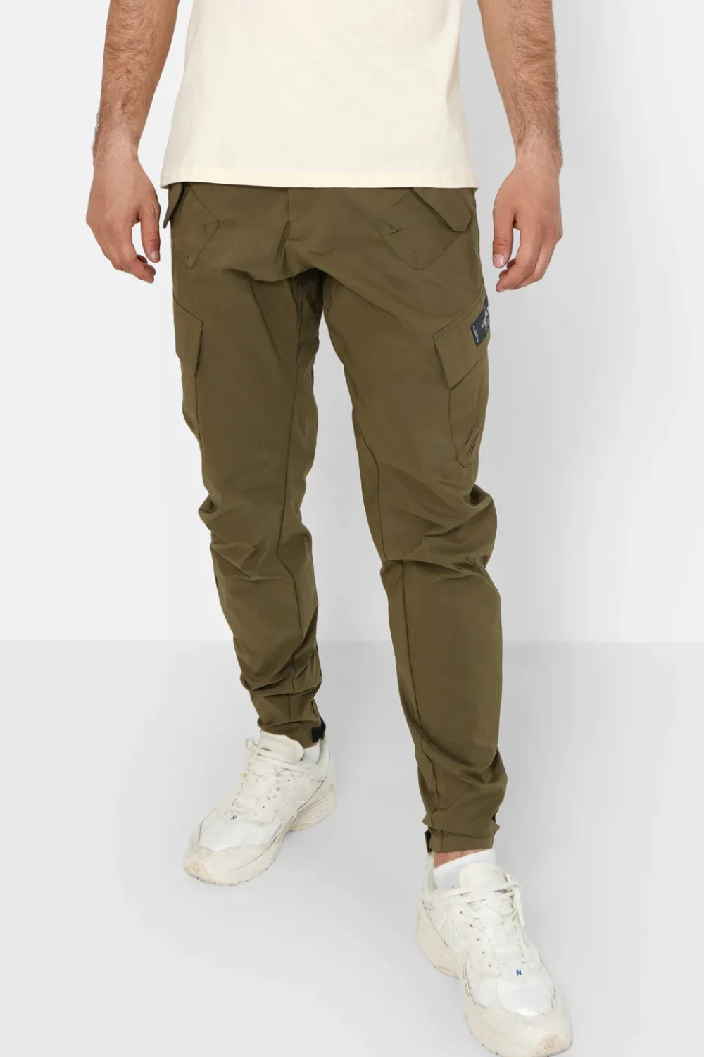 Homme Sixth June Pantalons | Pantalon Cargo Leger Vert Kaki