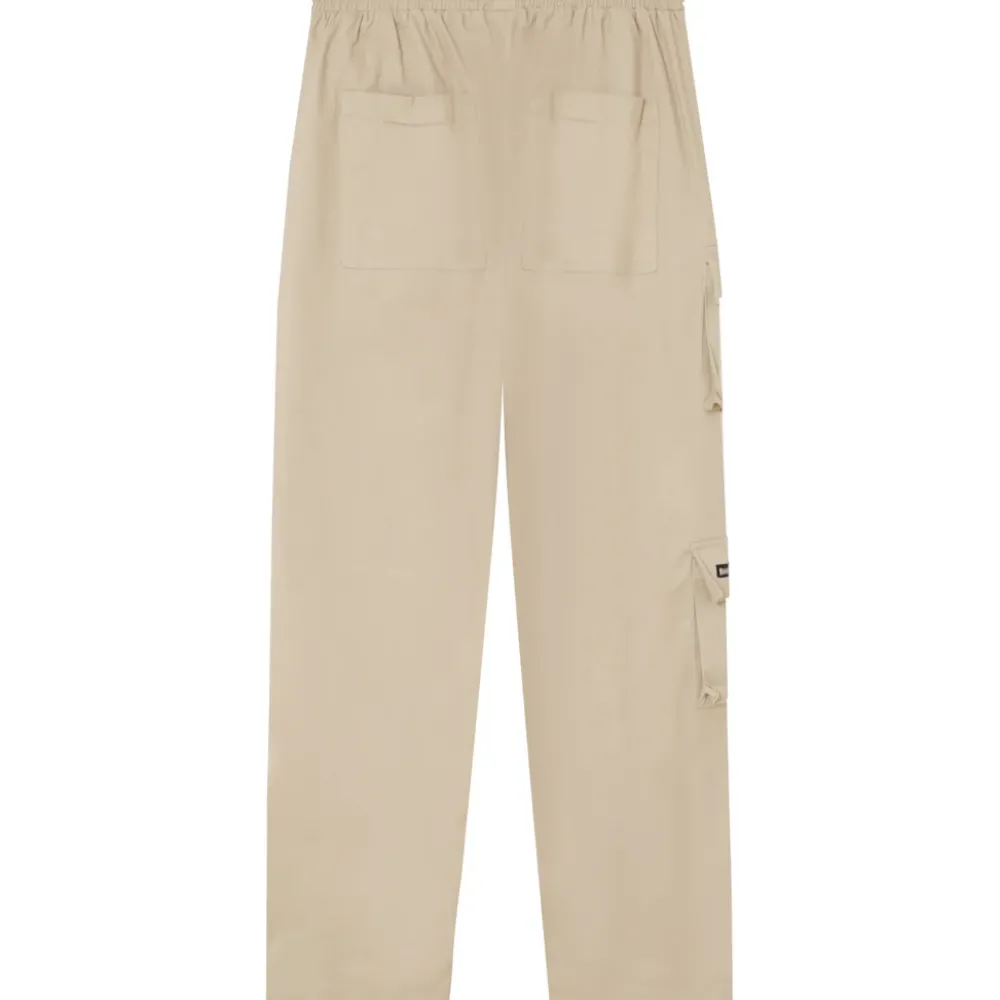 Homme Sixth June Pantalons | Pantalon Cargo Multi Poches Twill Beige