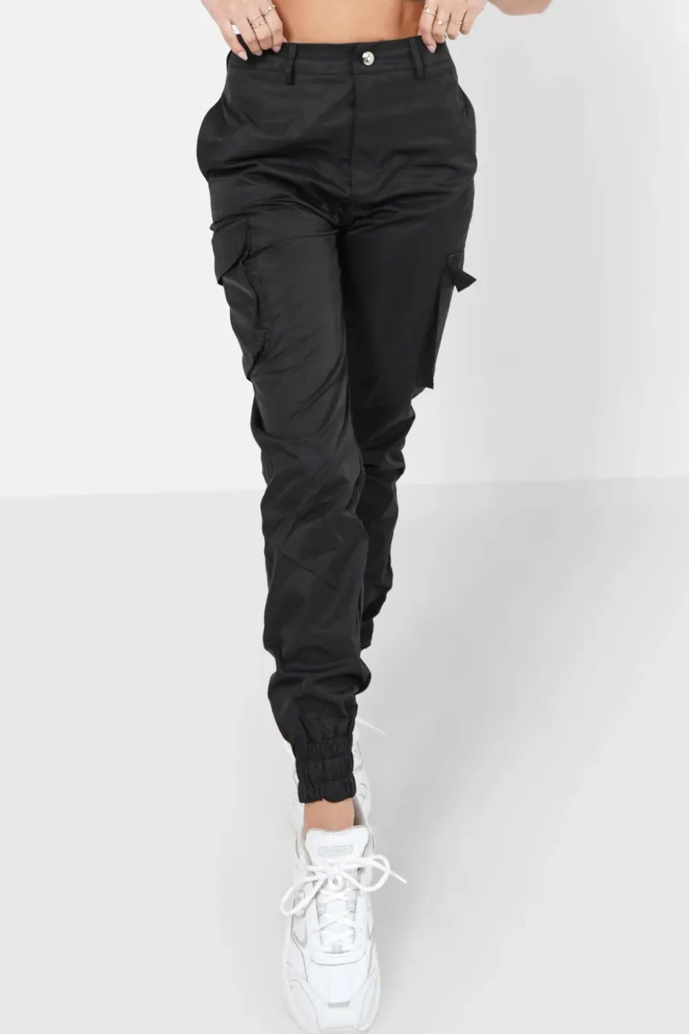 Femme Sixth June Pantalons | Pantalon Cargo Noir