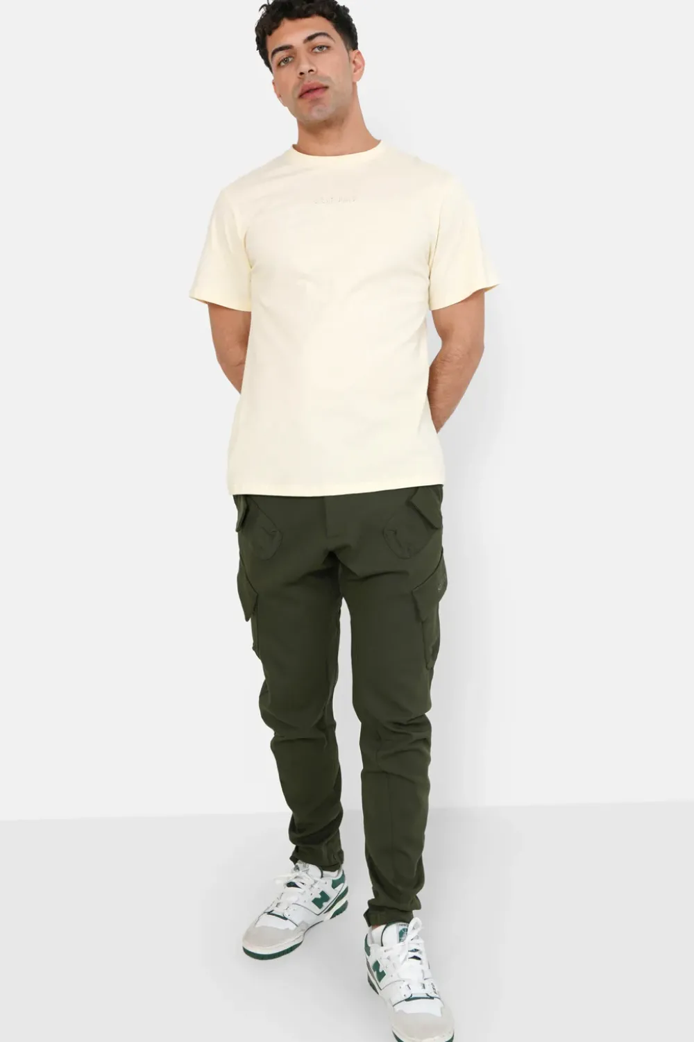 Homme Sixth June Pantalons | Pantalon Cargo Poches Avant Kaki