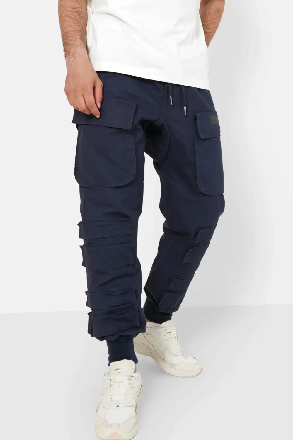 Homme Sixth June Pantalons | Pantalon Cargo Tactique Large Bleu Fonce