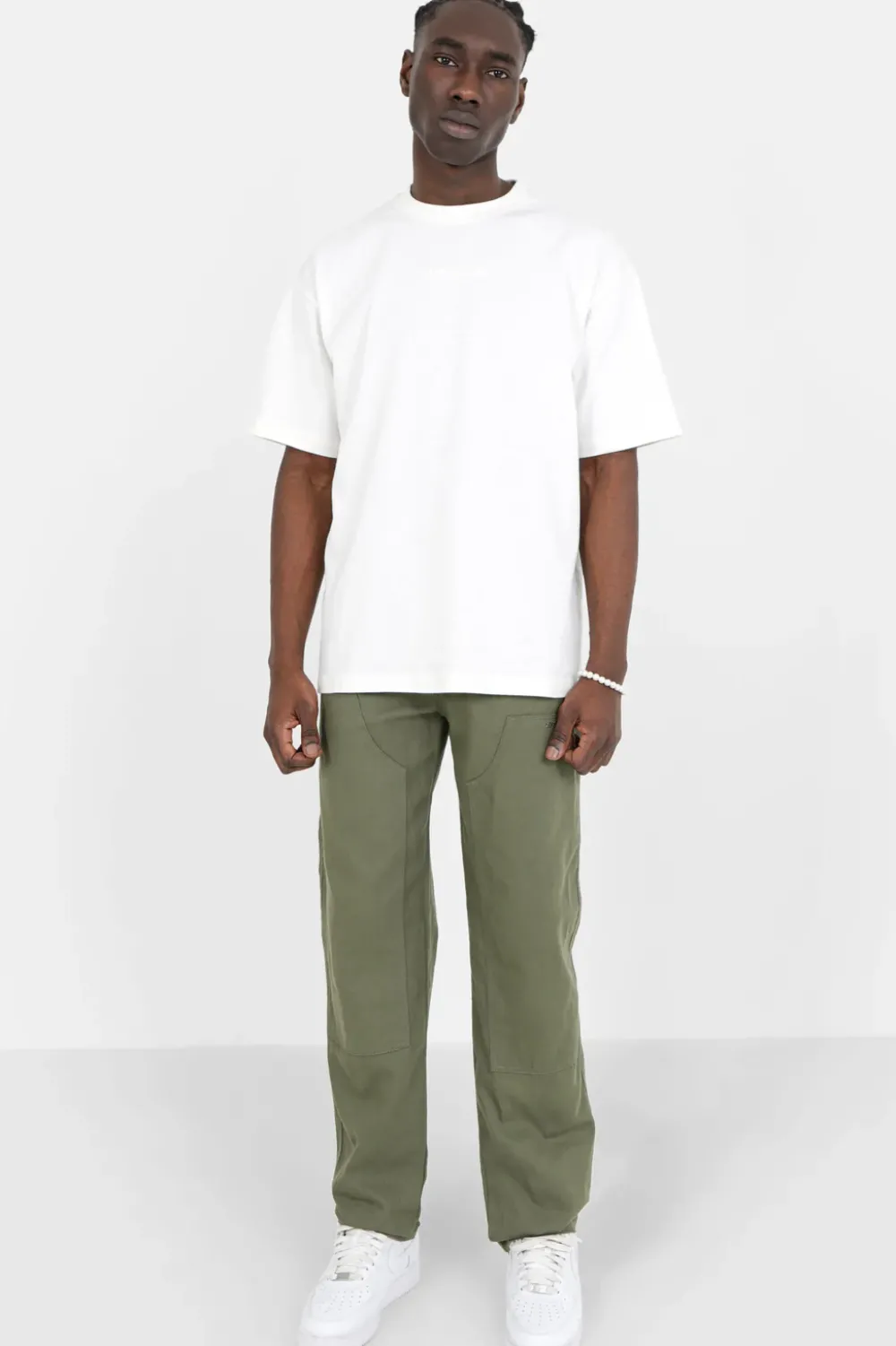 Homme Sixth June Pantalons | Pantalon Carpenter Poches Vert Kaki