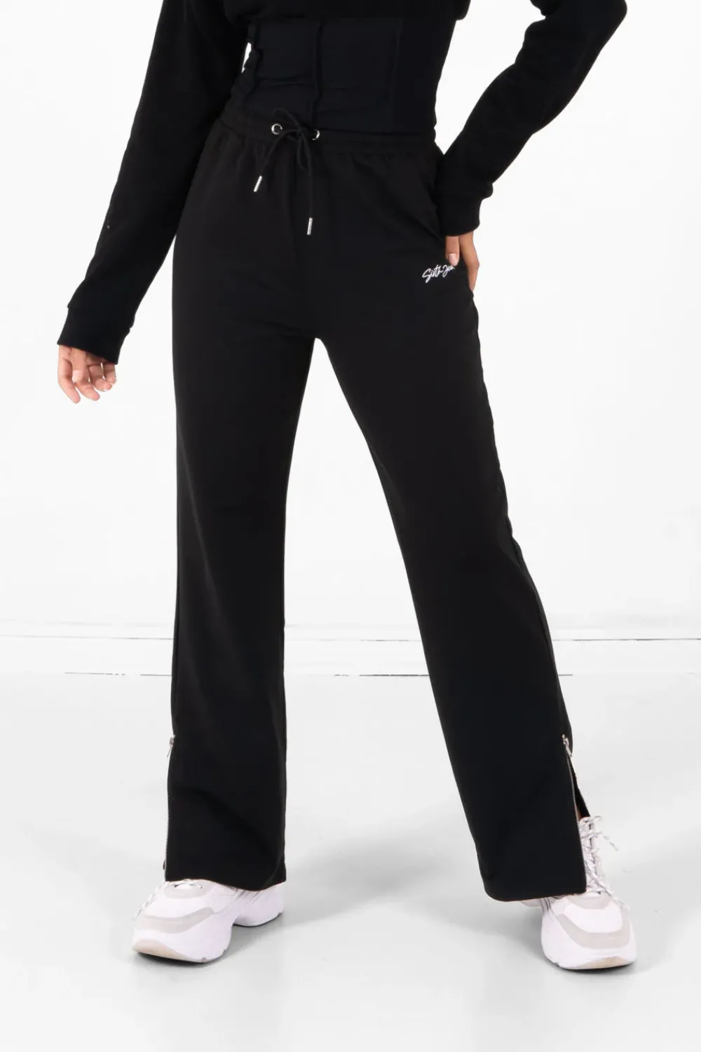 Femme Sixth June Pantalons | Pantalon Large Signature Noir