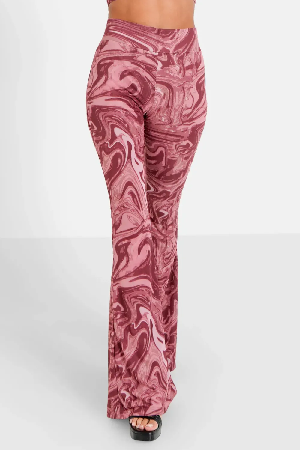 Femme Sixth June Pantalons | Pantalon Mesh Flare Encore Rose