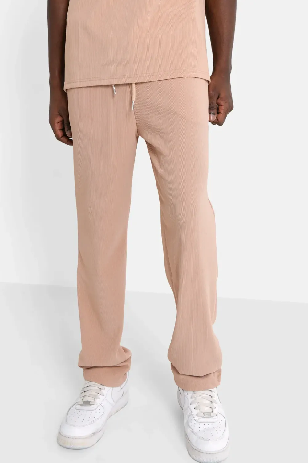 Homme Sixth June Pantalons | Pantalon Plisse Regular Beige