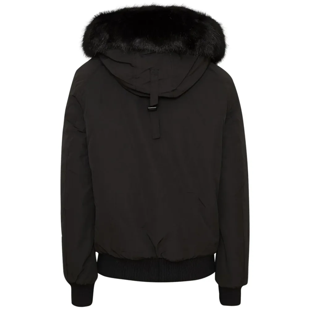 Homme Sixth June Manteaux | Parka Courte Fourrure Noir