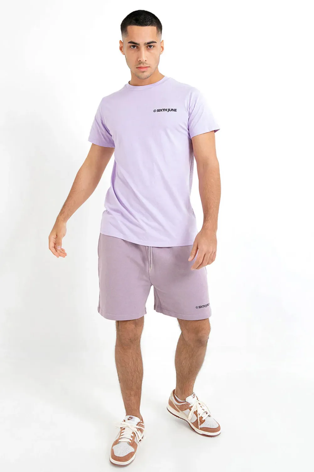 Homme Sixth June Shorts | Short Essential Logo Violet Fonce