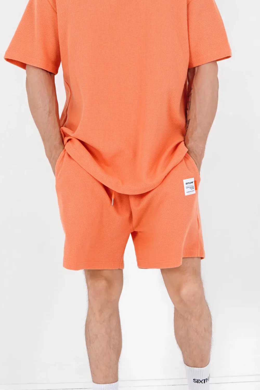 Homme Sixth June Shorts | Short Gaufre Orange