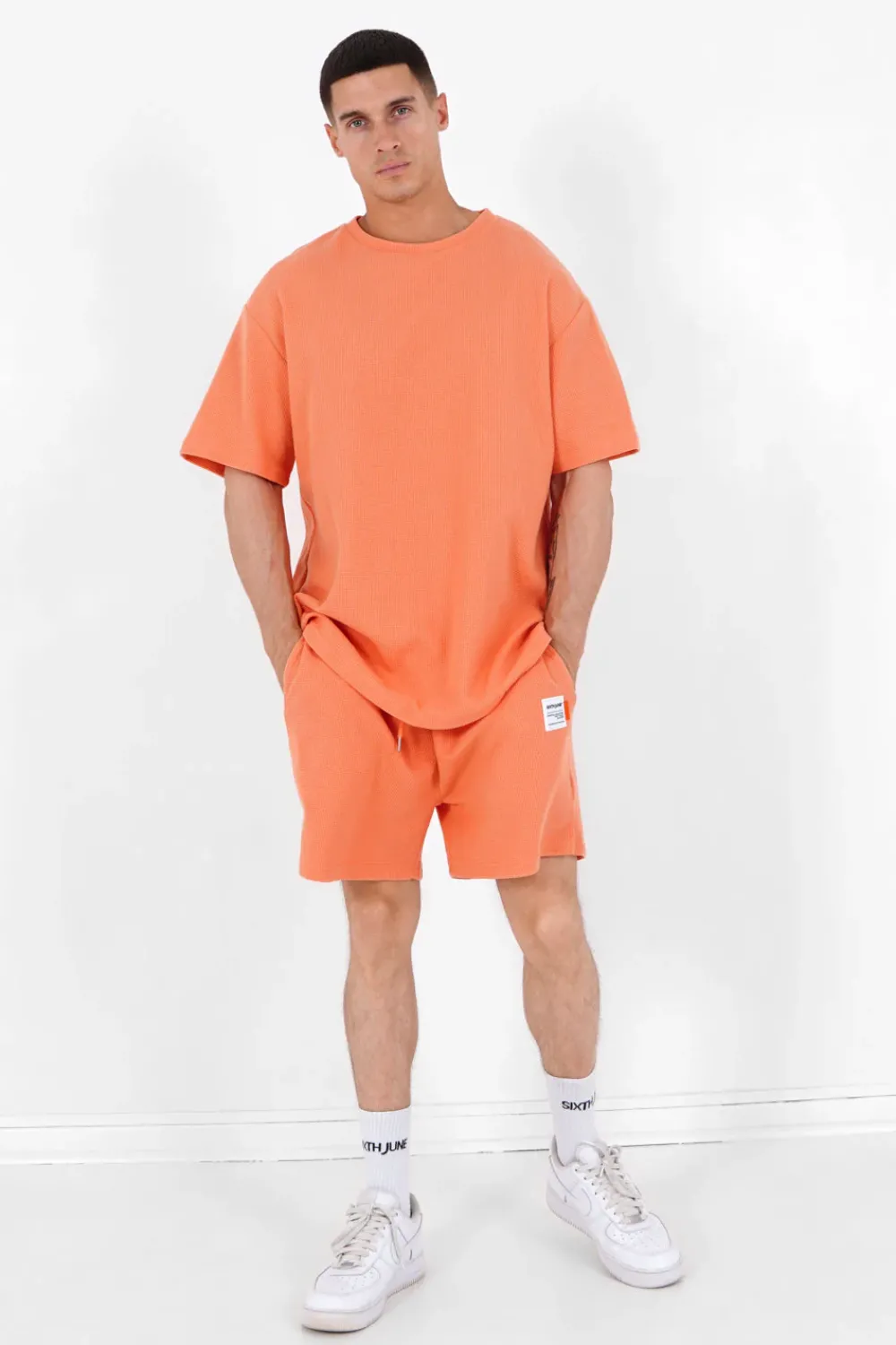 Homme Sixth June Shorts | Short Gaufre Orange