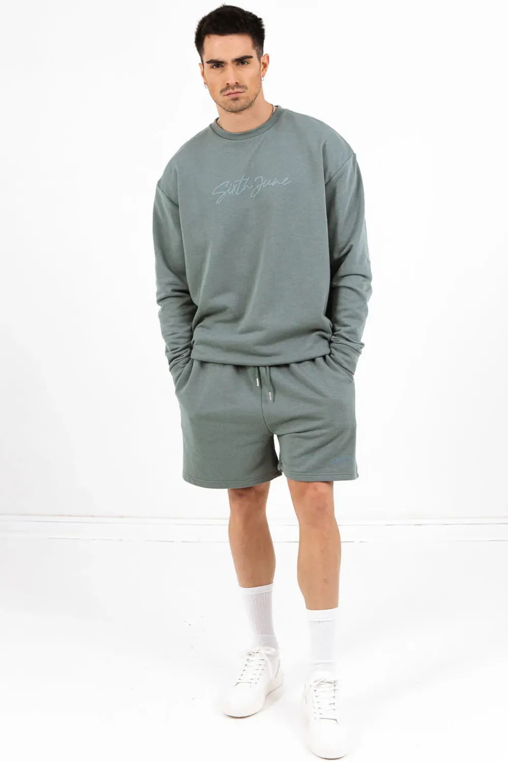 Homme Sixth June Shorts | Short Logo Signature Vert