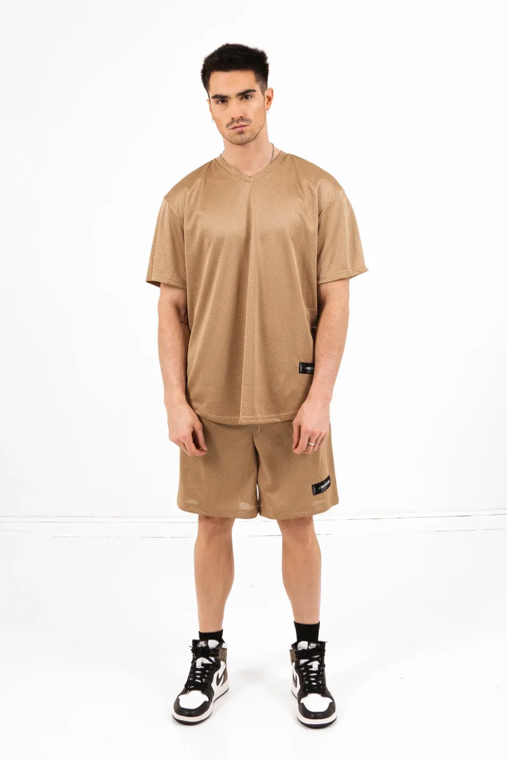 Homme Sixth June Shorts | Short Mesh Logo Beige