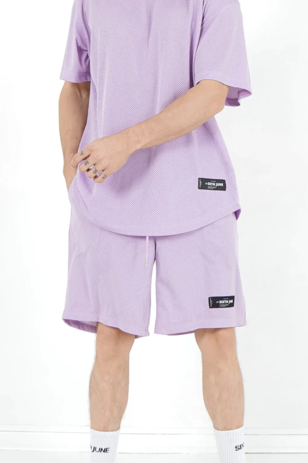 Homme Sixth June Shorts | Short Mesh Logo Violet