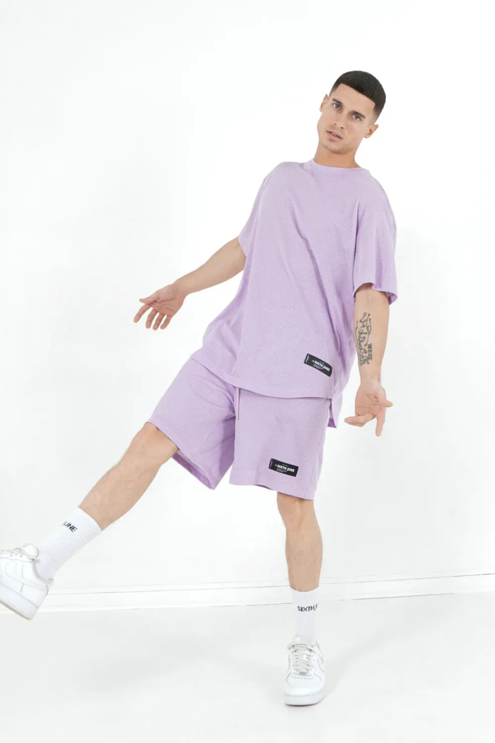 Homme Sixth June Shorts | Short Mesh Logo Violet