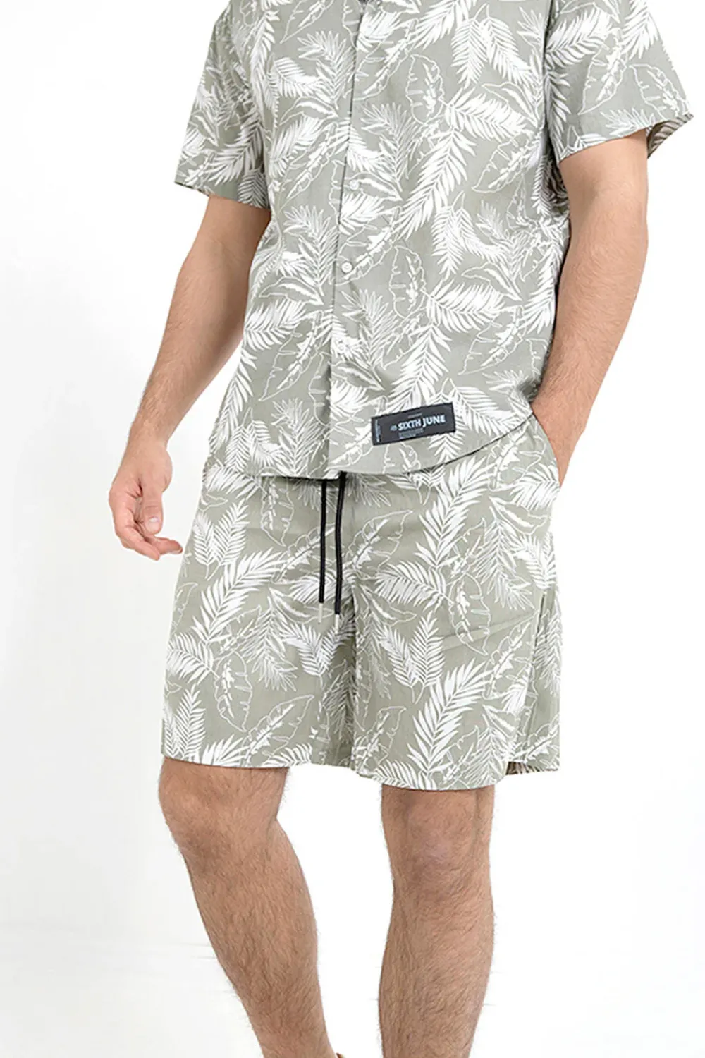 Homme Sixth June Shorts | Short Tropical Vert Kaki