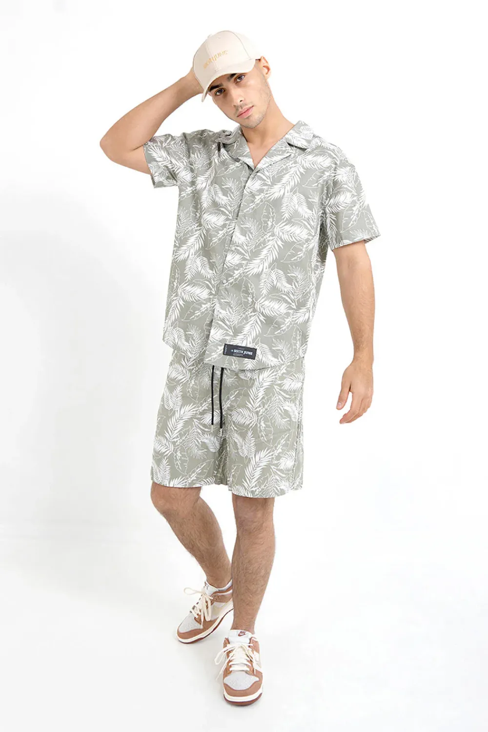 Homme Sixth June Shorts | Short Tropical Vert Kaki