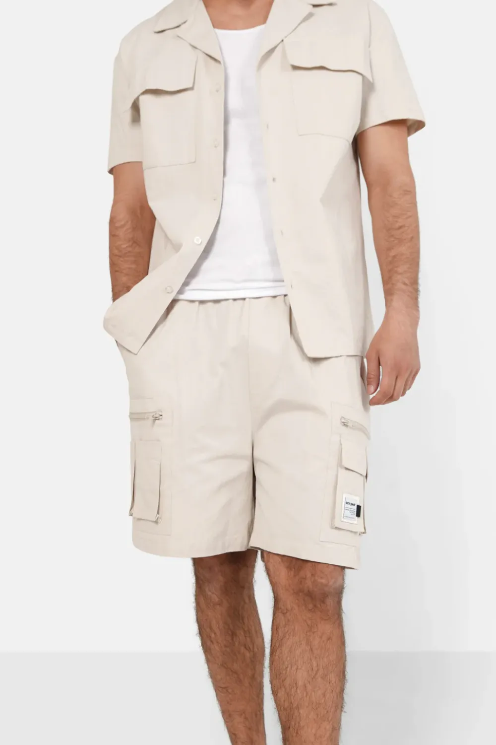 Homme Sixth June Shorts | Short Utilitaire Poches Beige