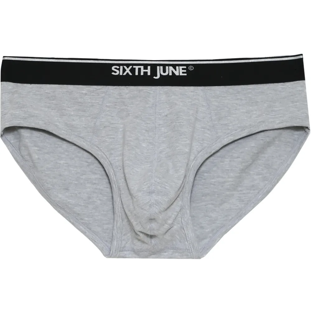 Homme Sixth June Sous Vêtements | Slip Uni Bande Gris