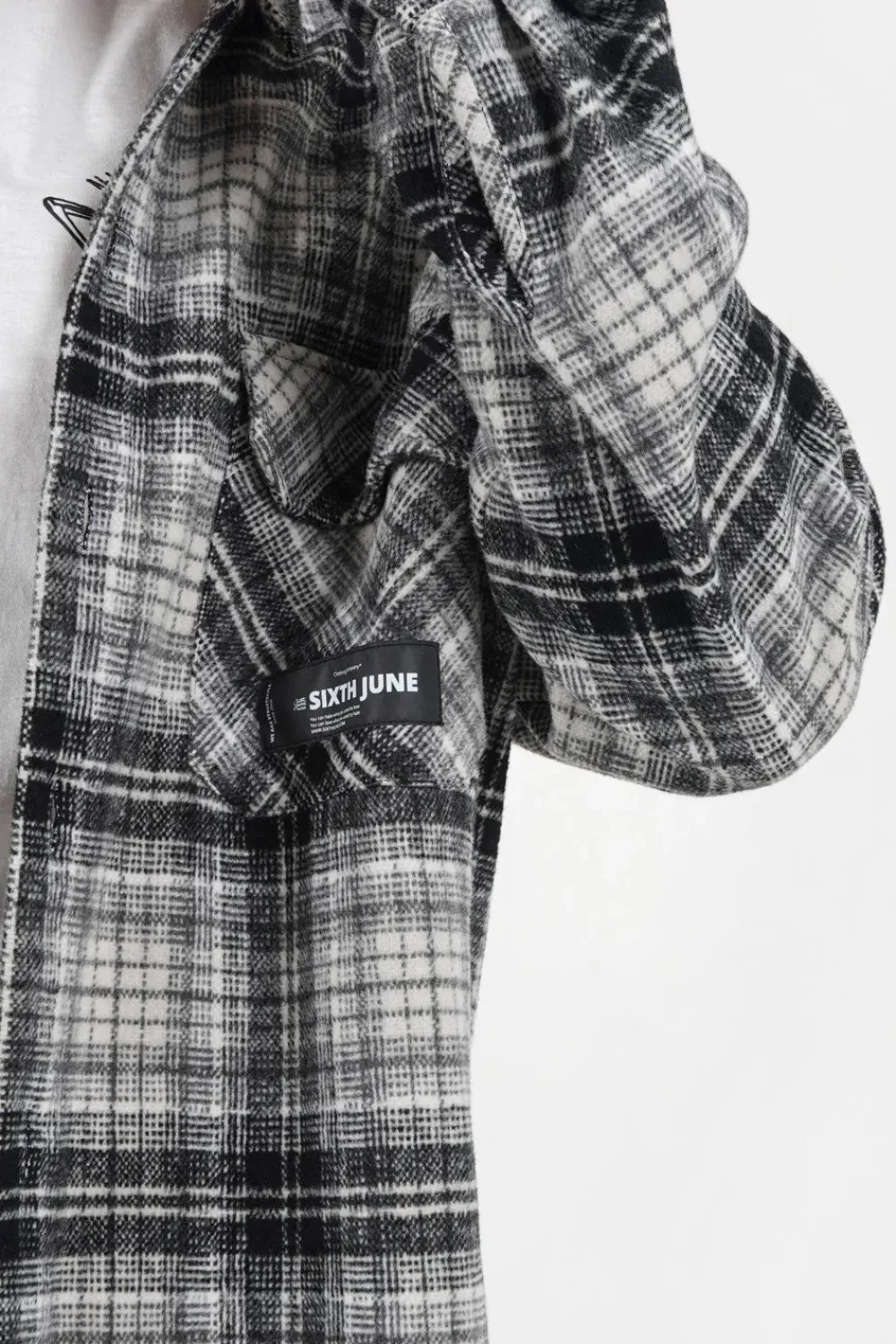 Homme Sixth June Hauts | Surchemise Tartan Polaire Noir