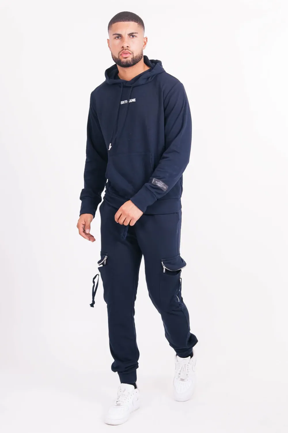 Homme Sixth June Sweats | Sweat A Capuche Desert Bleu Fonce