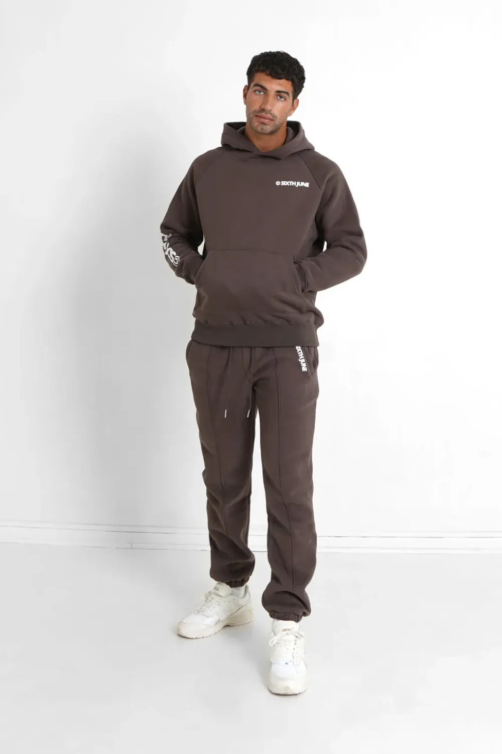 Homme Sixth June Sweats | Sweat Capuche Molletonne Marron