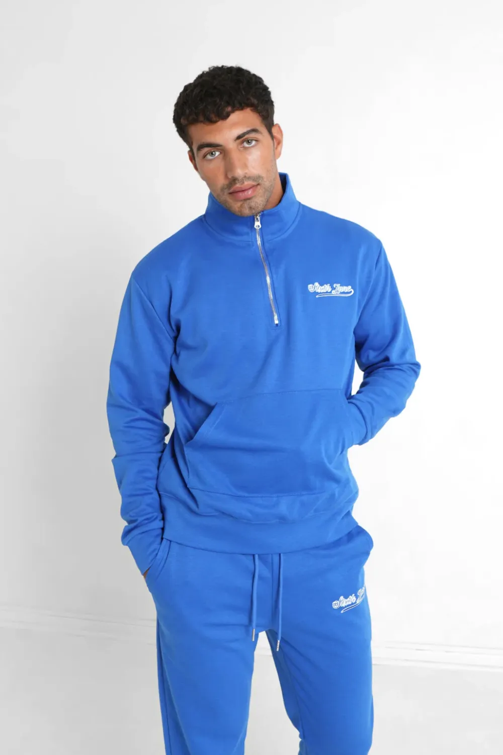 Homme Sixth June Sweats | Sweatshirt Retro Logo Bleu Fonce