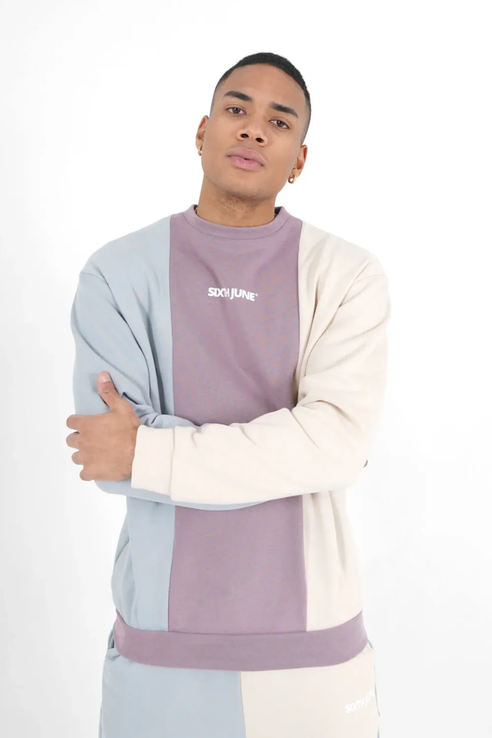 Homme Sixth June Sweats | Sweatshirt Tricolore Logo Multicolore
