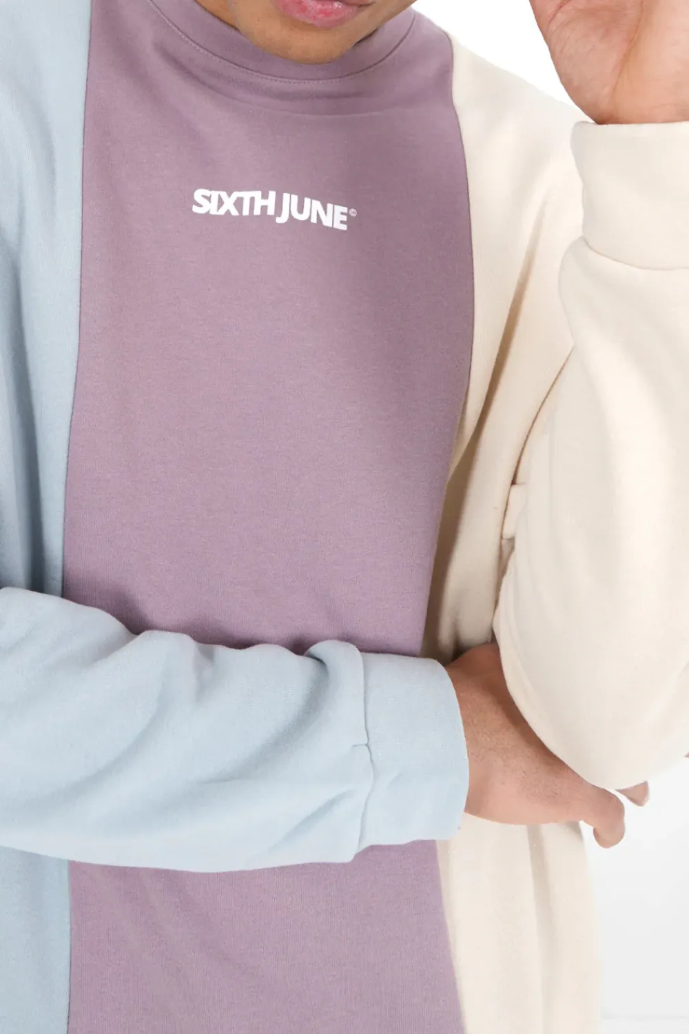 Homme Sixth June Sweats | Sweatshirt Tricolore Logo Multicolore