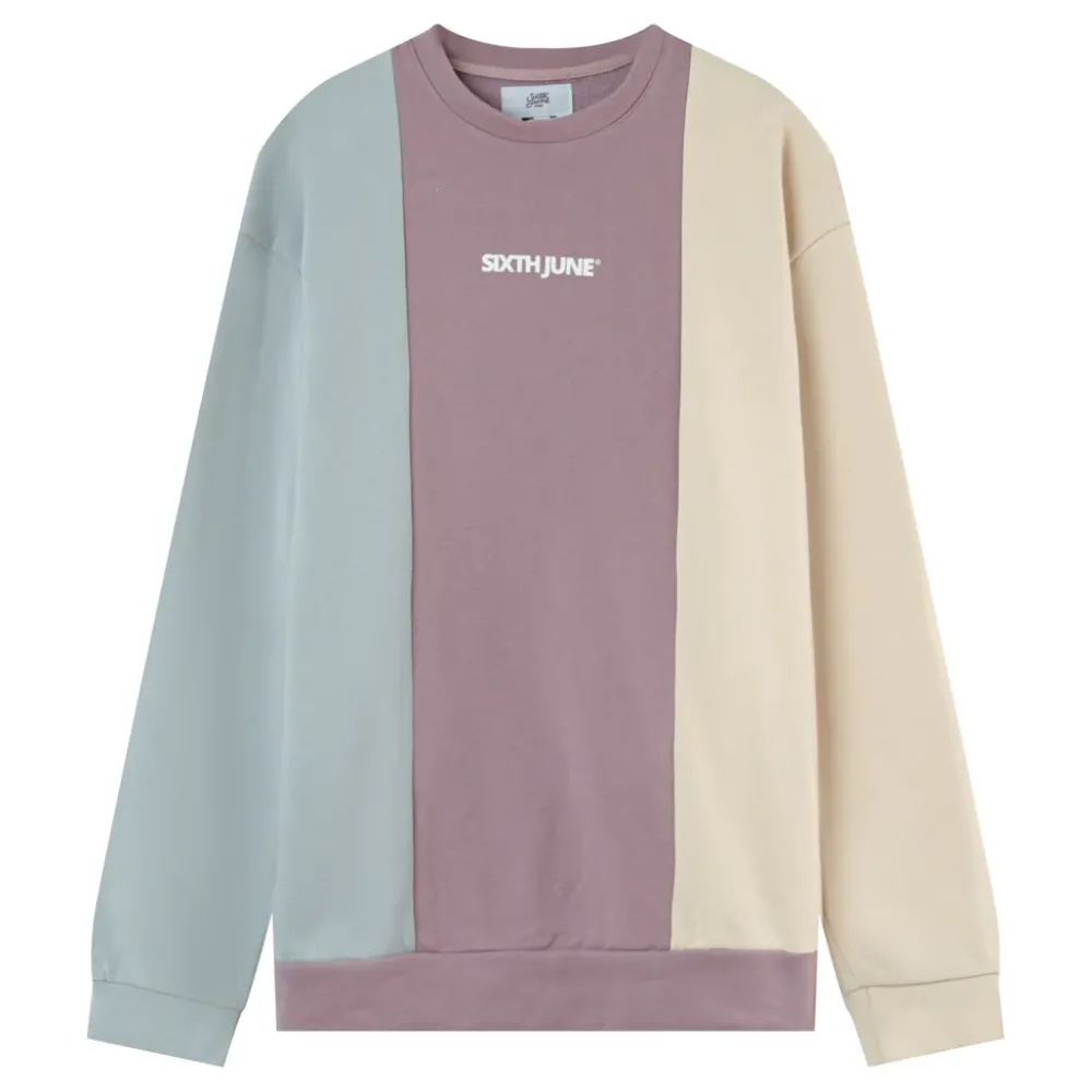 Homme Sixth June Sweats | Sweatshirt Tricolore Logo Multicolore